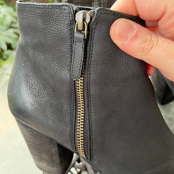 Black Leather Booties -BP shoes - Picture 2 of 5